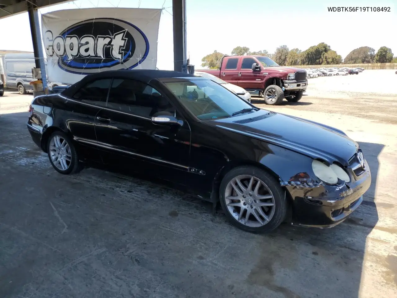 2009 Mercedes-Benz Clk 350 VIN: WDBTK56F19T108492 Lot: 63040855