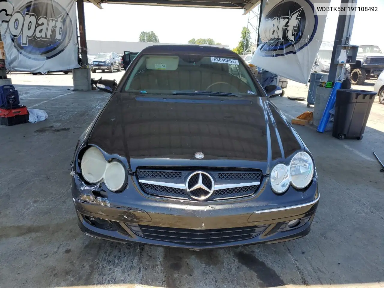 2009 Mercedes-Benz Clk 350 VIN: WDBTK56F19T108492 Lot: 63040855