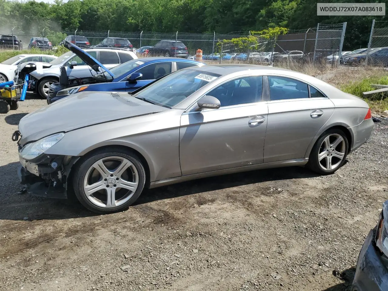 2007 Mercedes-Benz Cls 550 VIN: WDDDJ72X07A083618 Lot: 55619935
