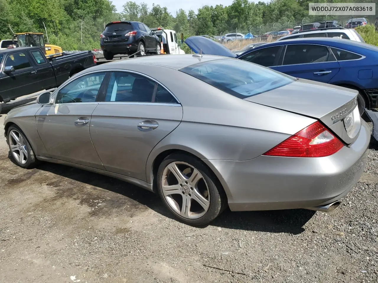 2007 Mercedes-Benz Cls 550 VIN: WDDDJ72X07A083618 Lot: 55619935