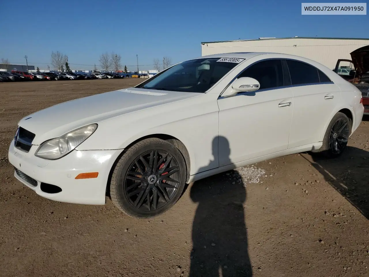 2007 Mercedes-Benz Cls 550 VIN: WDDDJ72X47A091950 Lot: 55670305