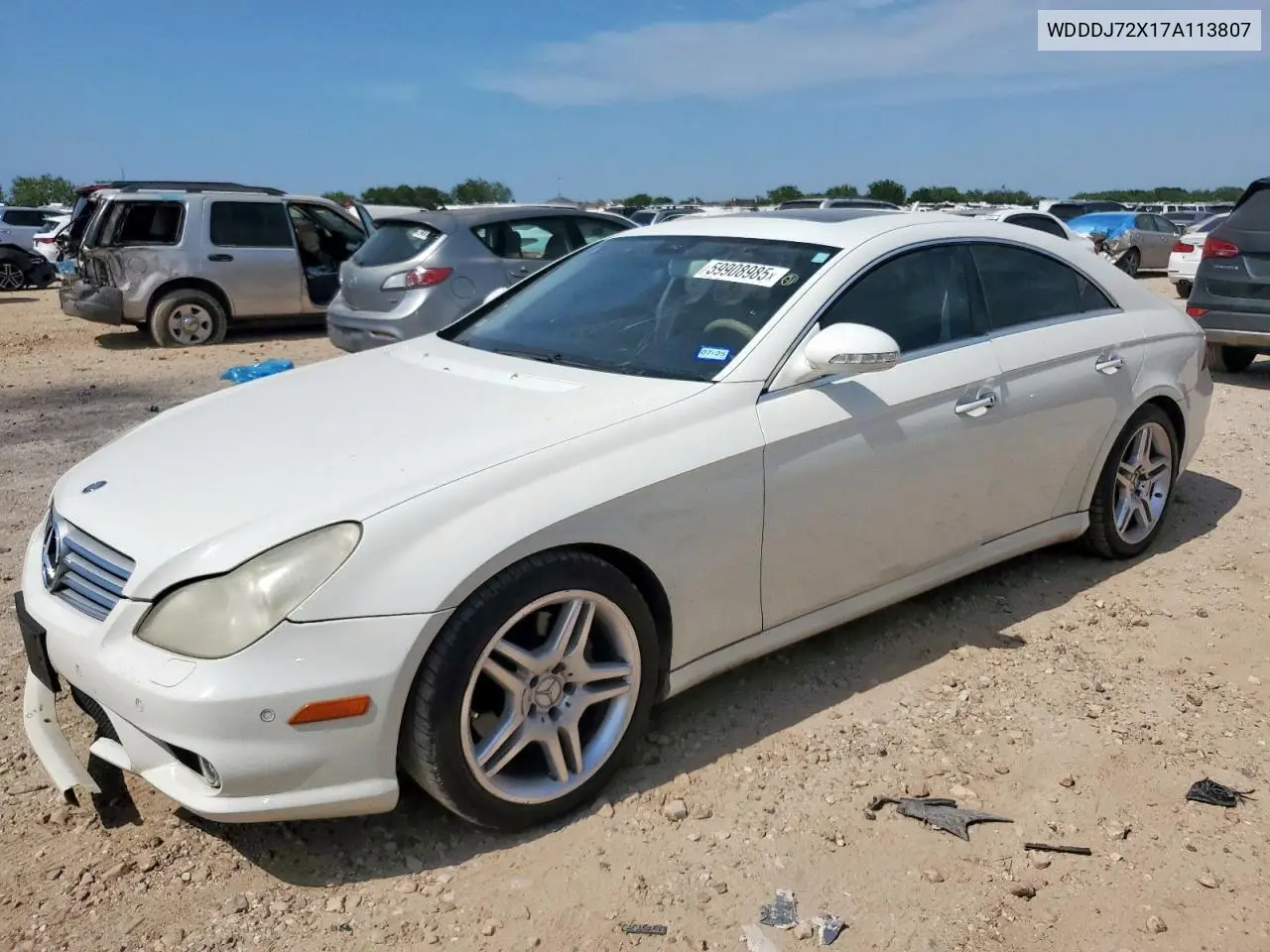 2007 Mercedes-Benz Cls 550 VIN: WDDDJ72X17A113807 Lot: 59908985