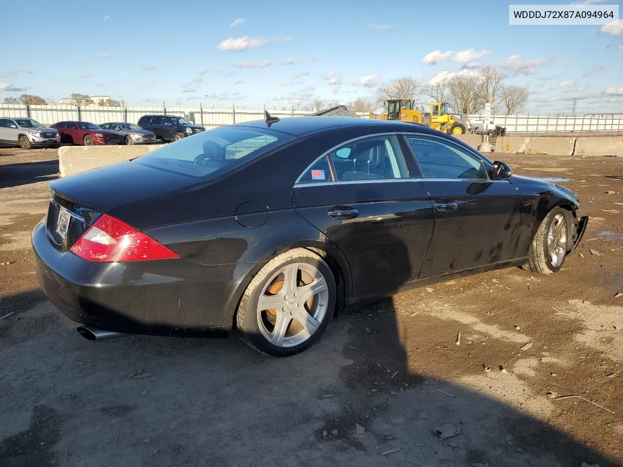 2007 Mercedes-Benz Cls 550 VIN: WDDDJ72X87A094964 Lot: 81470284