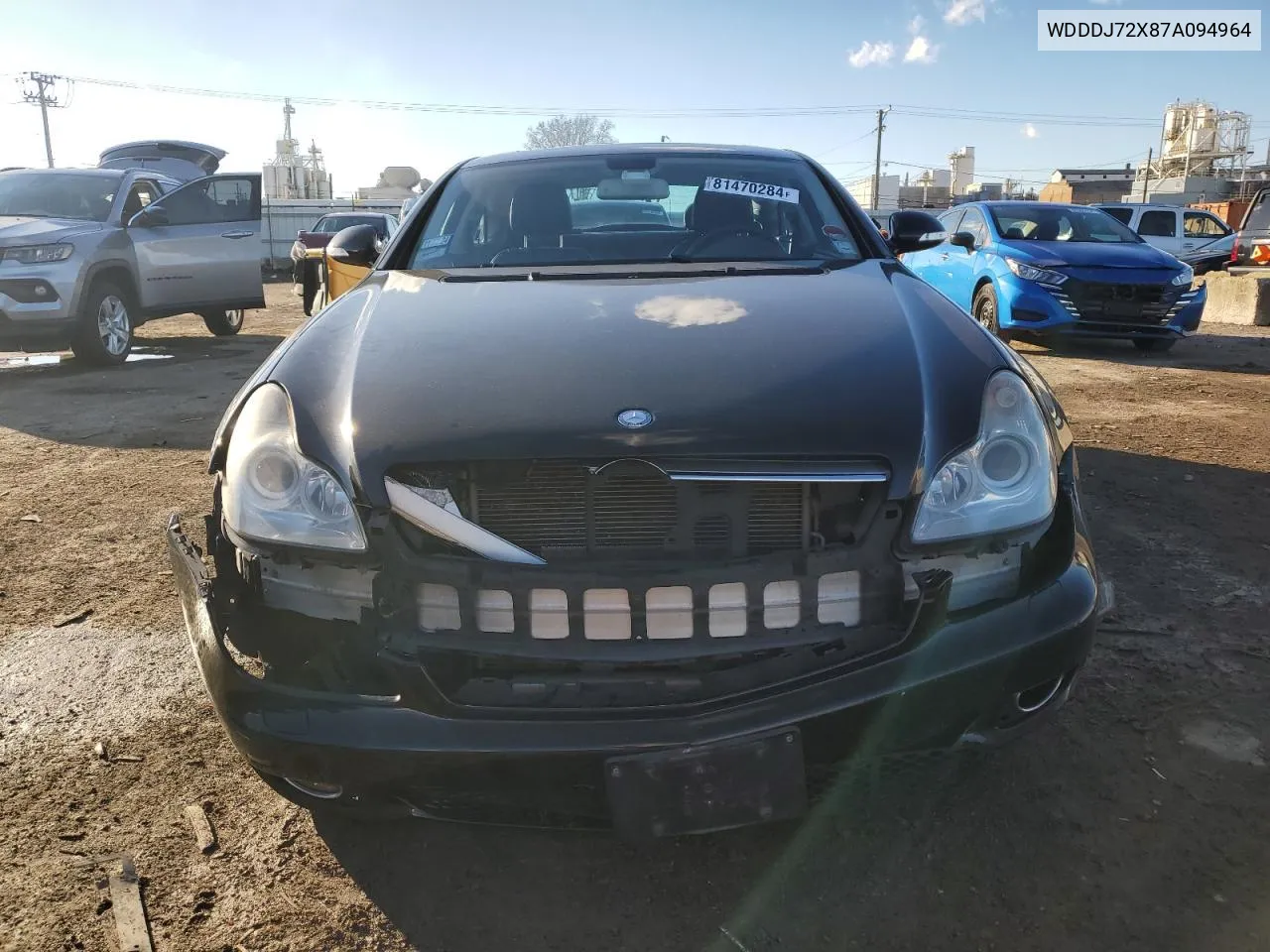 2007 Mercedes-Benz Cls 550 VIN: WDDDJ72X87A094964 Lot: 81470284