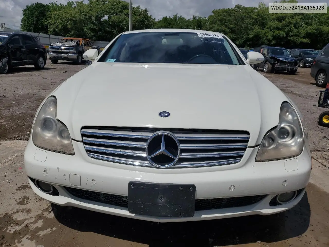 2008 Mercedes-Benz Cls 550 VIN: WDDDJ72X18A135923 Lot: 56005775