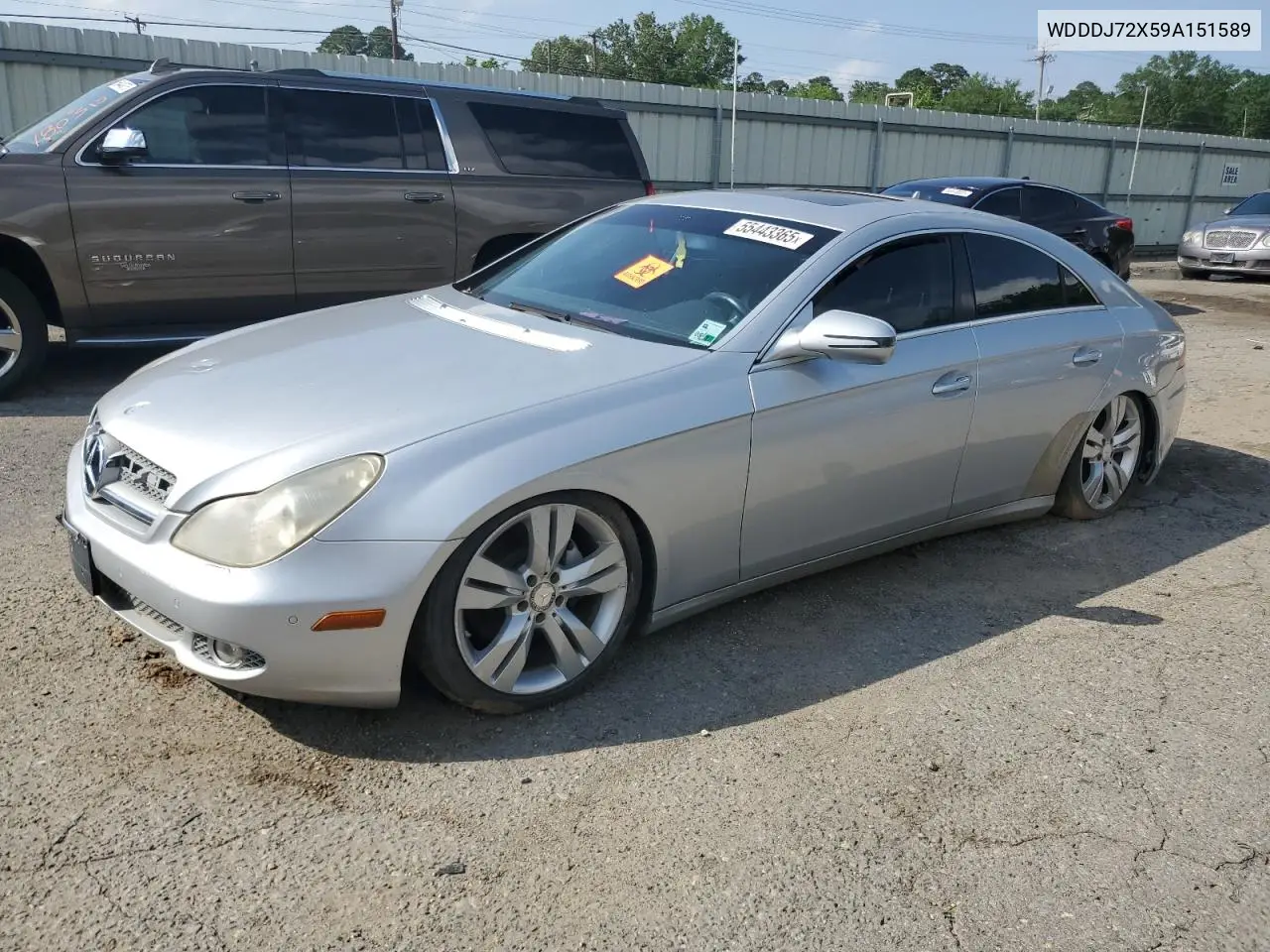 2009 Mercedes-Benz Cls 550 VIN: WDDDJ72X59A151589 Lot: 55443365