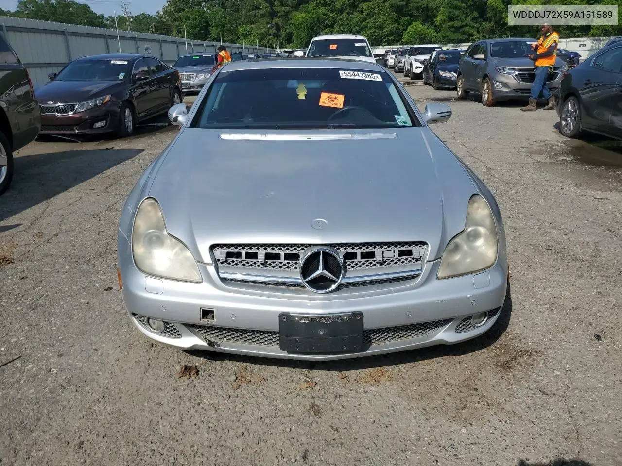2009 Mercedes-Benz Cls 550 VIN: WDDDJ72X59A151589 Lot: 55443365