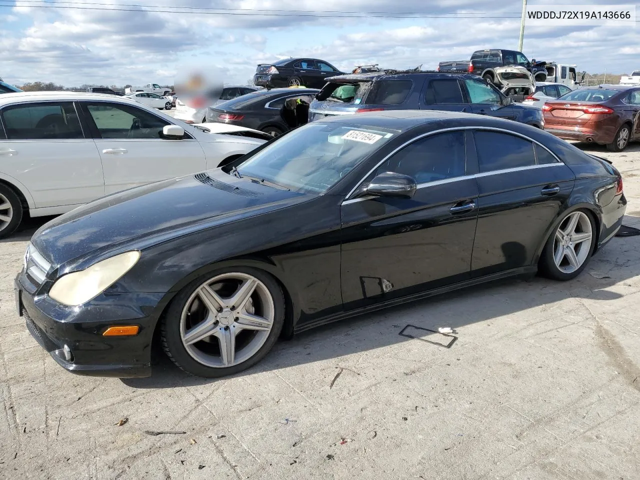 2009 Mercedes-Benz Cls 550 VIN: WDDDJ72X19A143666 Lot: 81521694