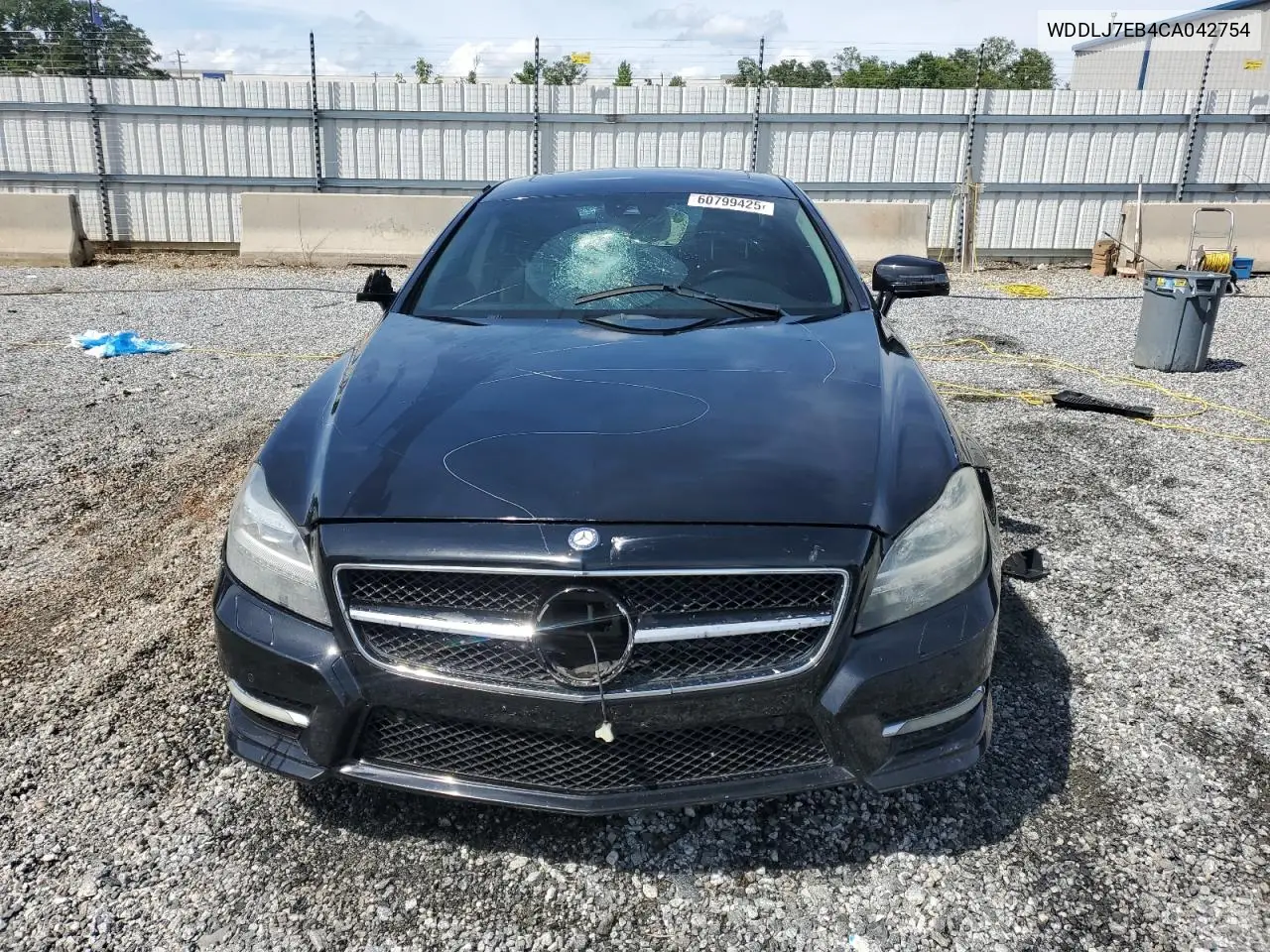 2012 Mercedes-Benz Cls 63 Amg VIN: WDDLJ7EB4CA042754 Lot: 60799425