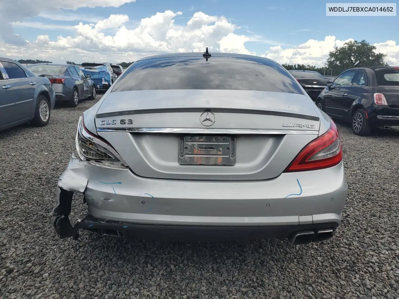 2012 Mercedes-Benz Cls 63 Amg VIN: WDDLJ7EBXCA014652 Lot: 62297395