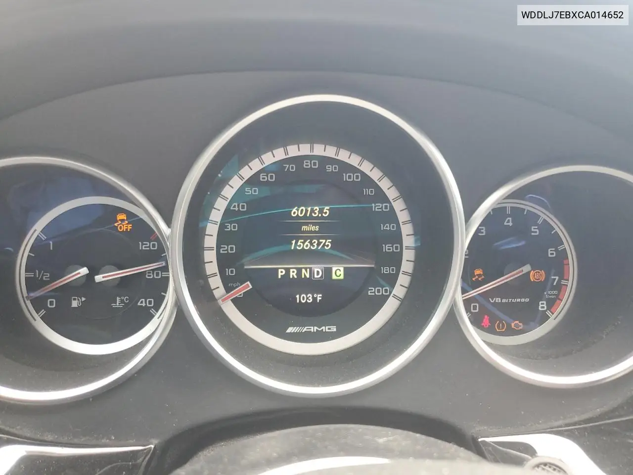 2012 Mercedes-Benz Cls 63 Amg VIN: WDDLJ7EBXCA014652 Lot: 62297395