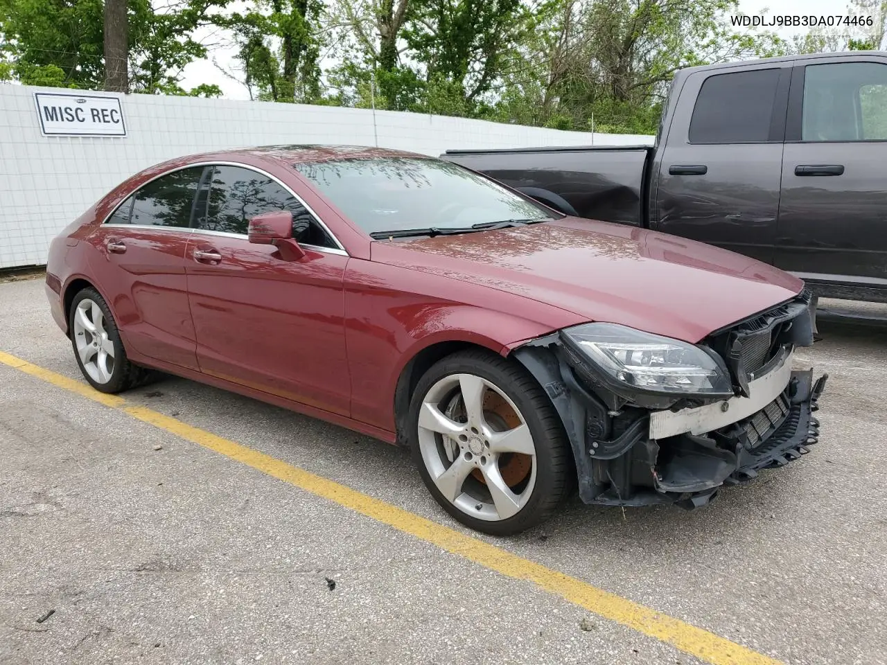 2013 Mercedes-Benz Cls 550 4Matic VIN: WDDLJ9BB3DA074466 Lot: 55071285