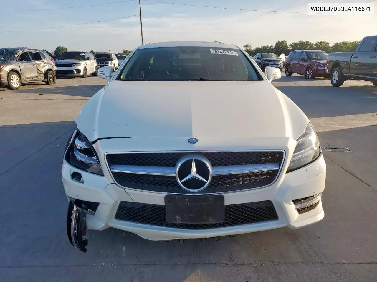 2014 Mercedes-Benz Cls 550 VIN: WDDLJ7DB3EA116671 Lot: 62872145
