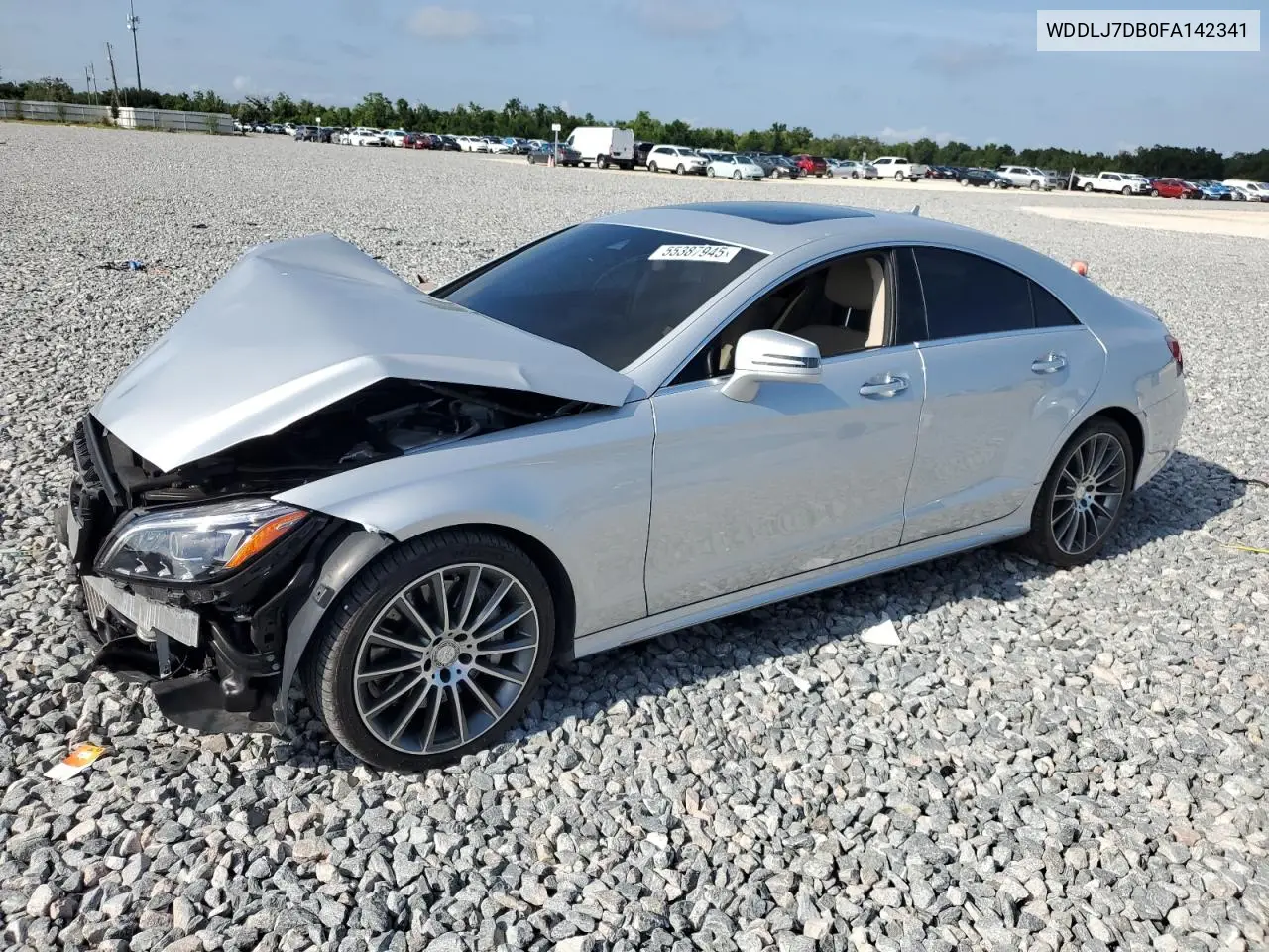 2015 Mercedes-Benz Cls 550 VIN: WDDLJ7DB0FA142341 Lot: 55387945
