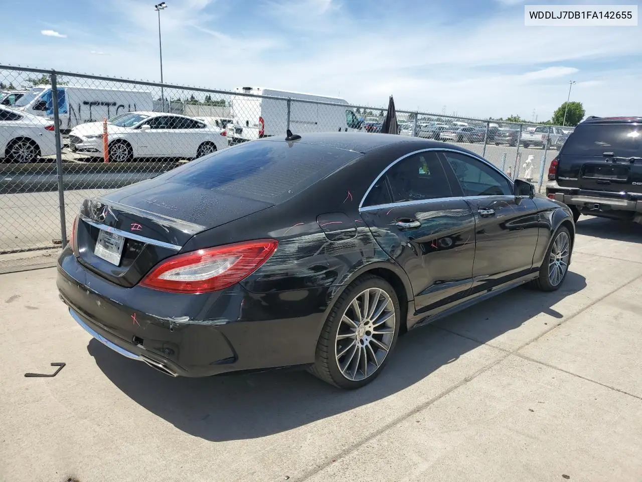 2015 Mercedes-Benz Cls 550 VIN: WDDLJ7DB1FA142655 Lot: 56963035