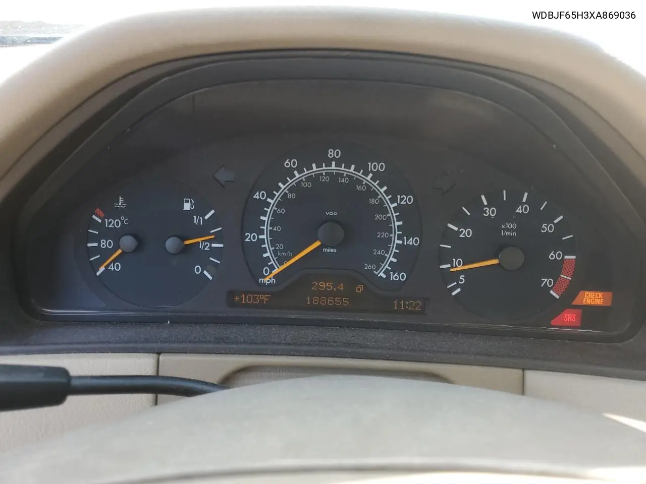 1999 Mercedes-Benz E 320 VIN: WDBJF65H3XA869036 Lot: 62121505