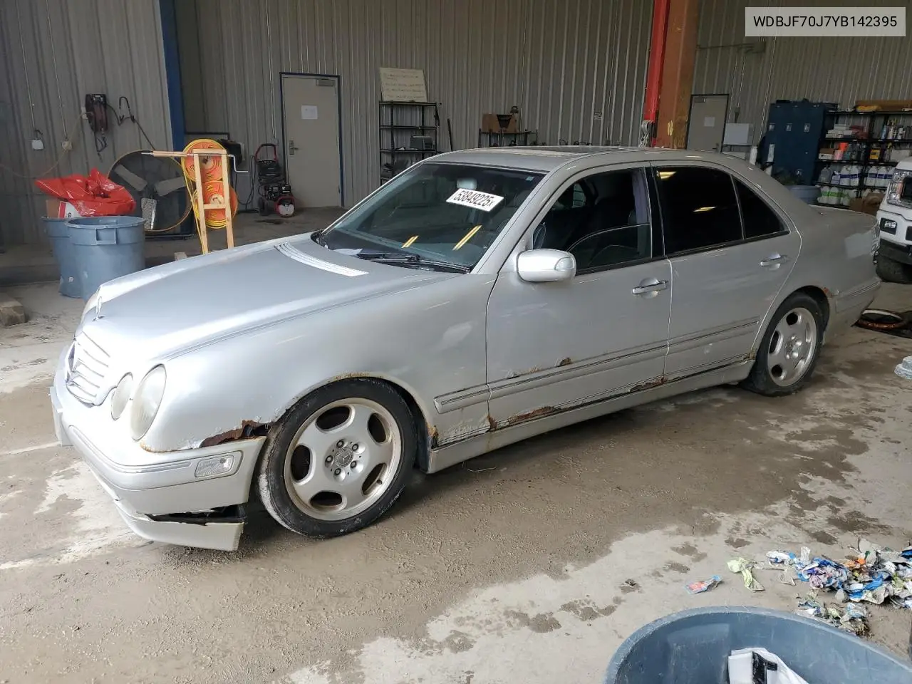 2000 Mercedes-Benz E 430 VIN: WDBJF70J7YB142395 Lot: 53849225