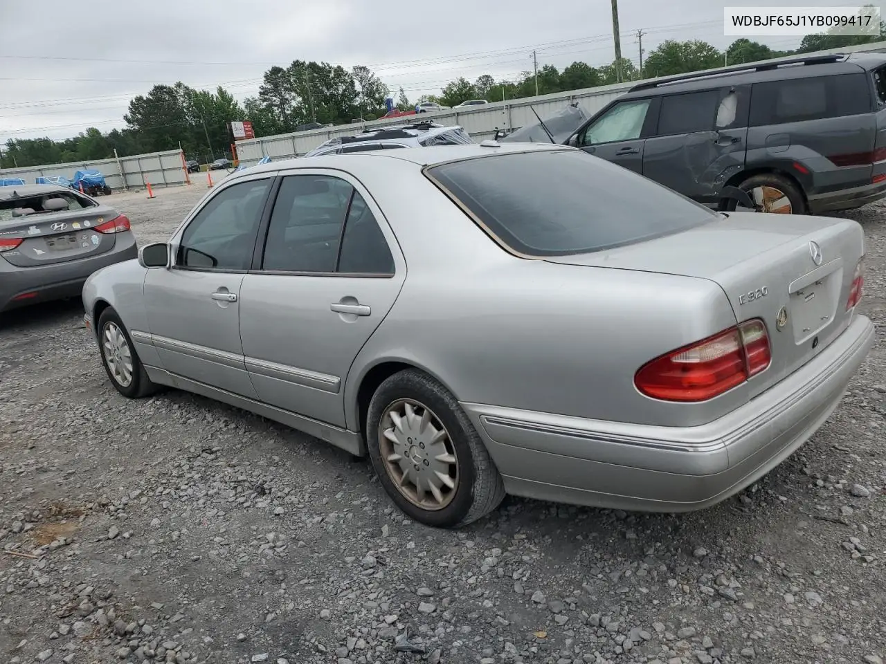 2000 Mercedes-Benz E 320 VIN: WDBJF65J1YB099417 Lot: 54656915