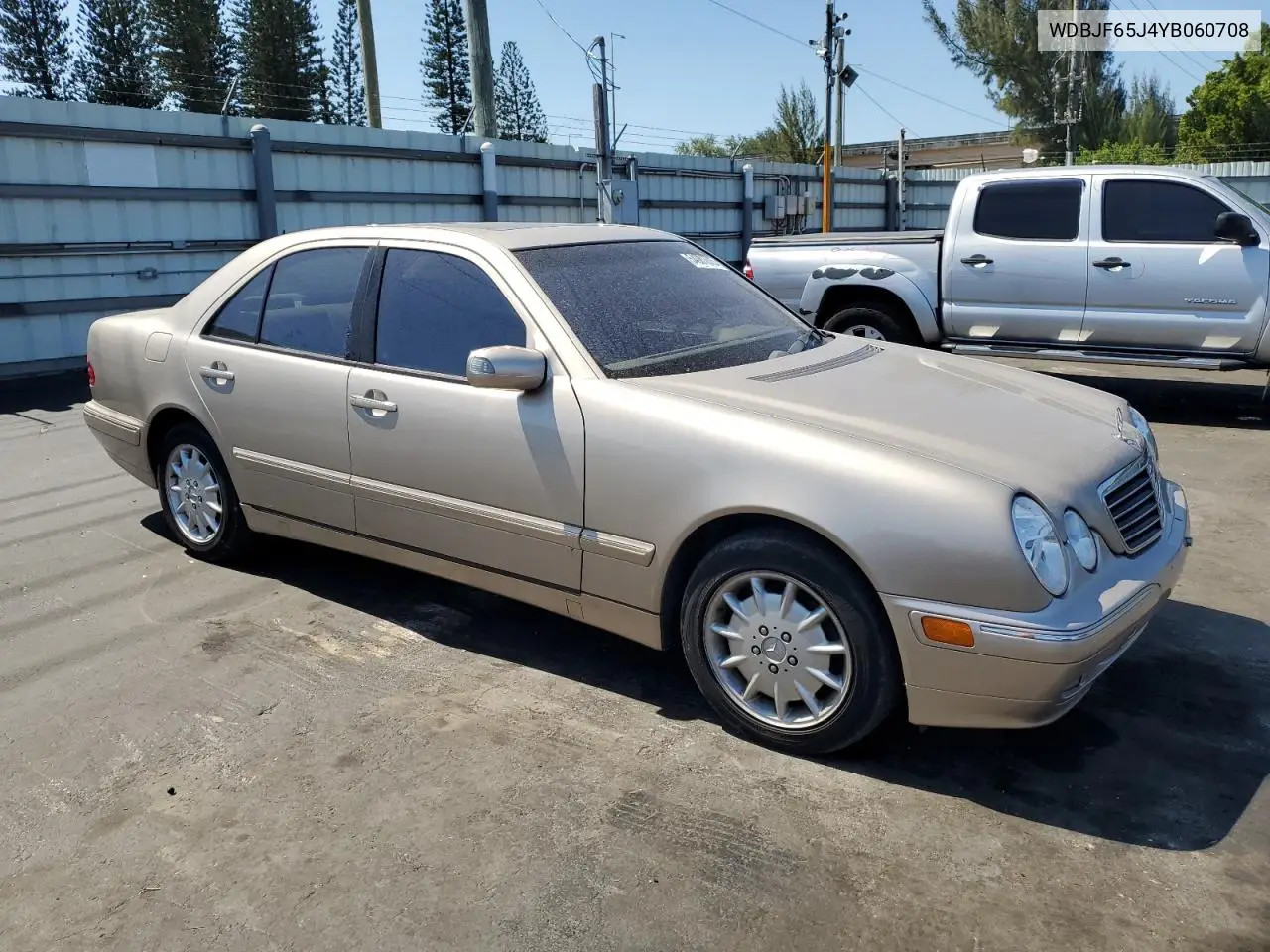 2000 Mercedes-Benz E 320 VIN: WDBJF65J4YB060708 Lot: 54981615
