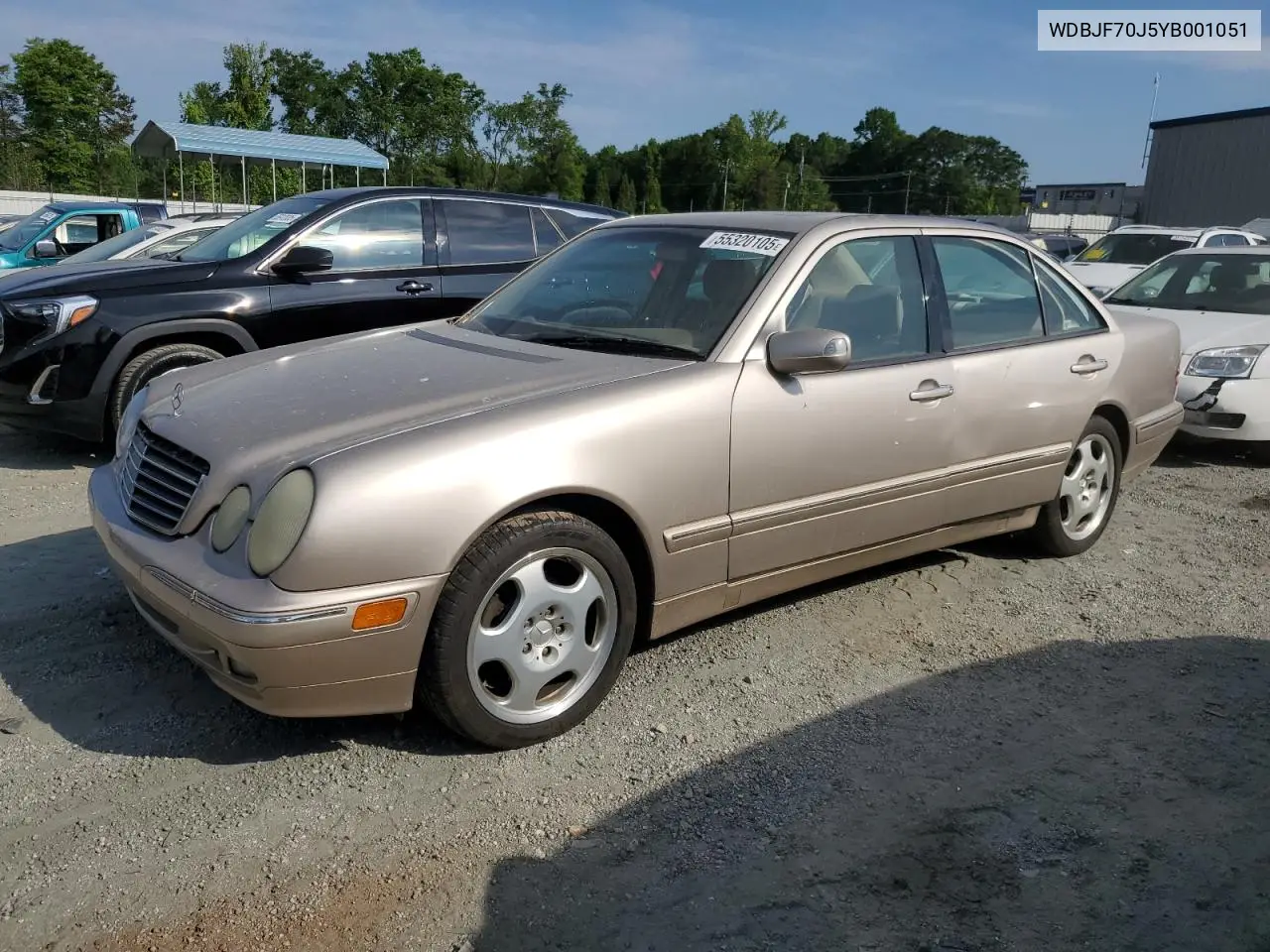 2000 Mercedes-Benz E 430 VIN: WDBJF70J5YB001051 Lot: 55320105