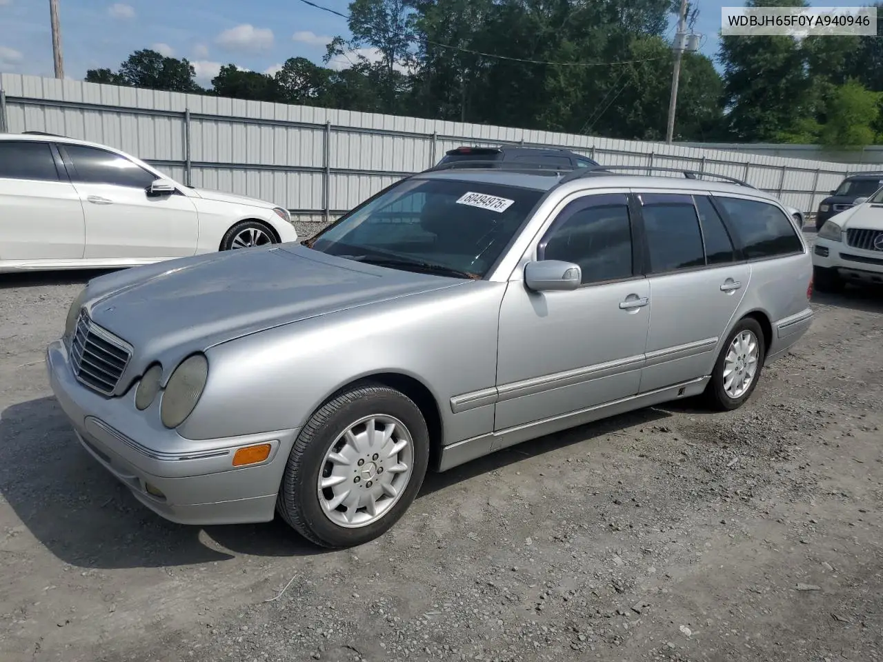 2000 Mercedes-Benz E 320 VIN: WDBJH65F0YA940946 Lot: 60494975