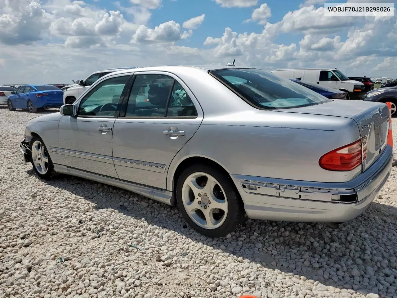 2001 Mercedes-Benz E 430 VIN: WDBJF70J21B298026 Lot: 62411025