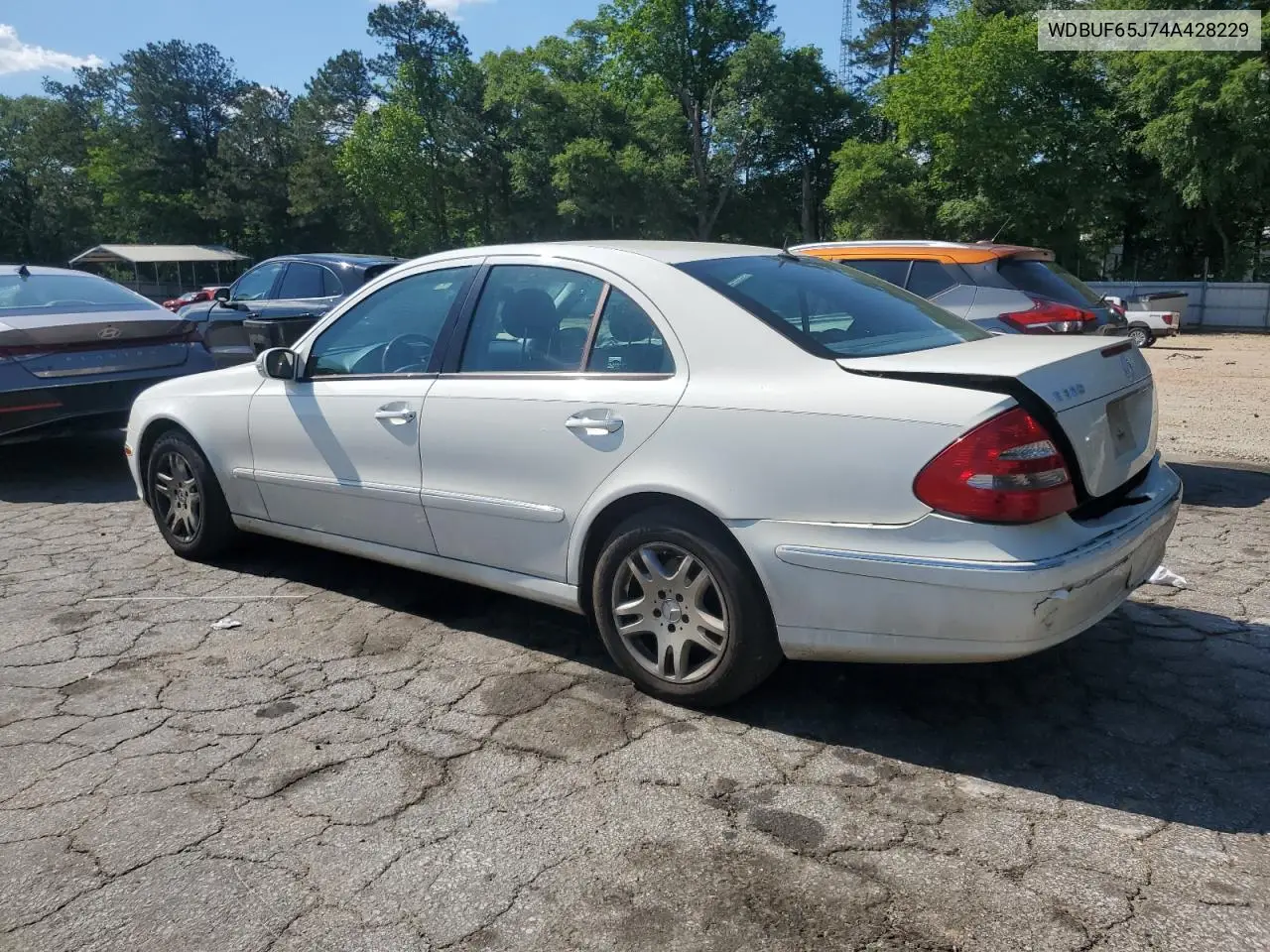 2004 Mercedes-Benz E 320 VIN: WDBUF65J74A428229 Lot: 53520855