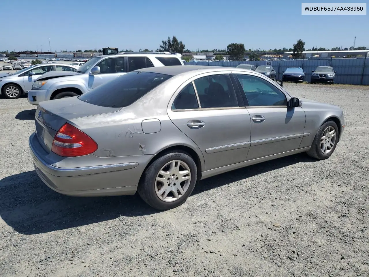 2004 Mercedes-Benz E 320 VIN: WDBUF65J74A433950 Lot: 53782435
