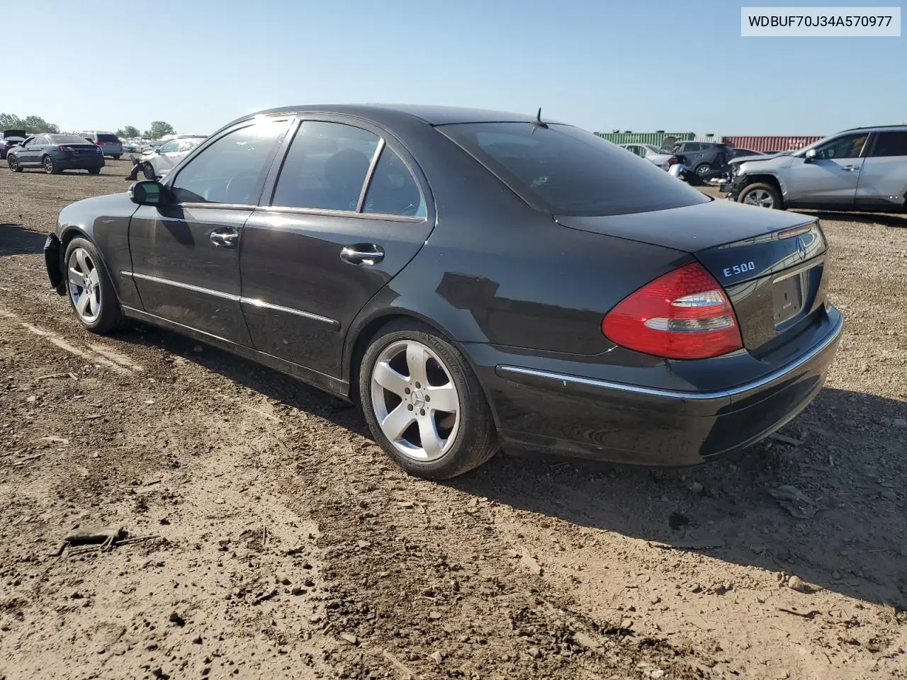 2004 Mercedes-Benz E 500 VIN: WDBUF70J34A570977 Lot: 61958785