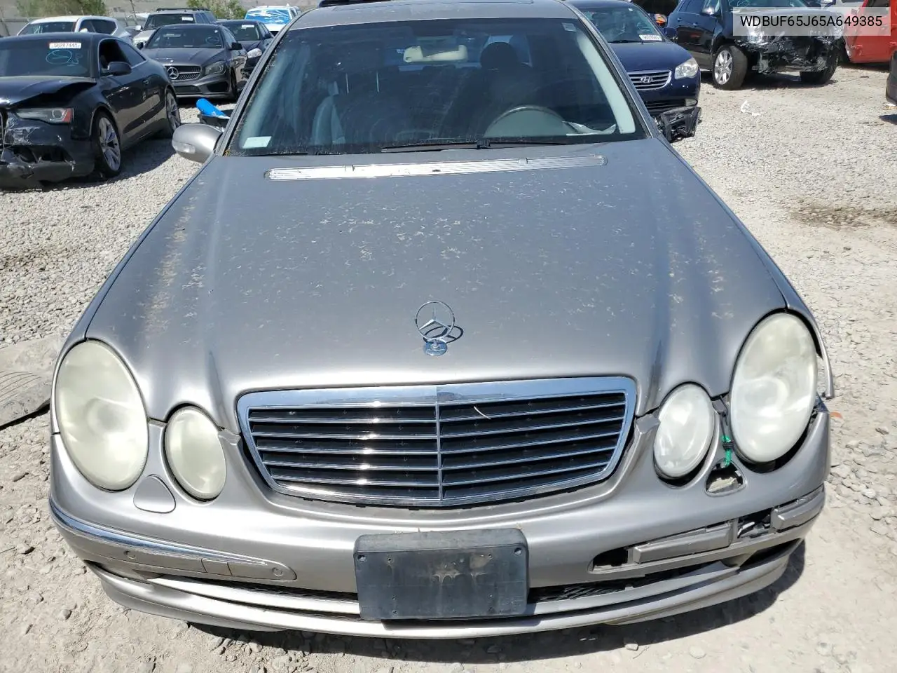 2005 Mercedes-Benz E 320 VIN: WDBUF65J65A649385 Lot: 56427365