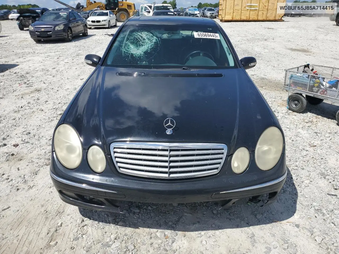 2005 Mercedes-Benz E 320 VIN: WDBUF65J85A714415 Lot: 65569445