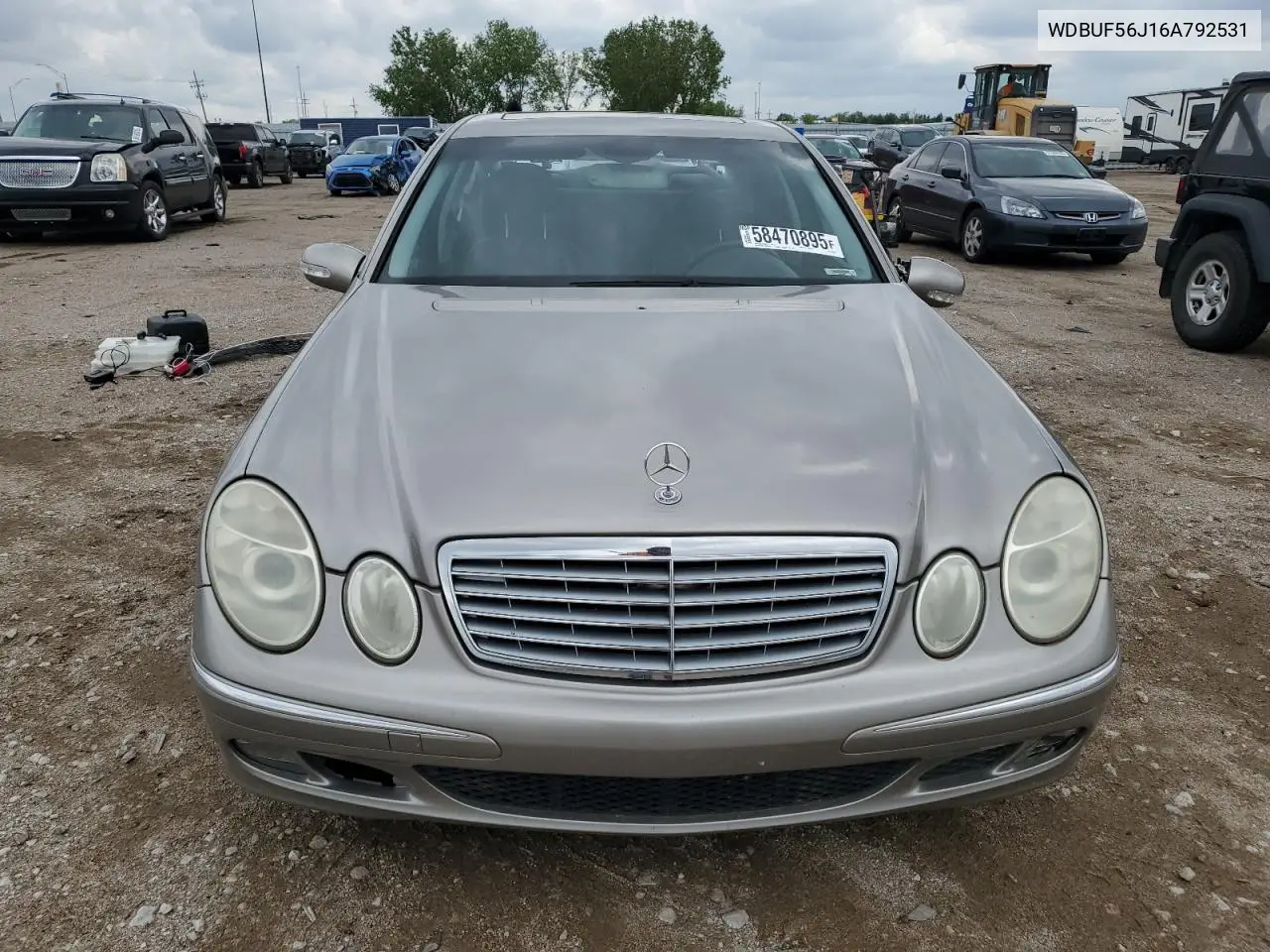 2006 Mercedes-Benz E 350 VIN: WDBUF56J16A792531 Lot: 58470895
