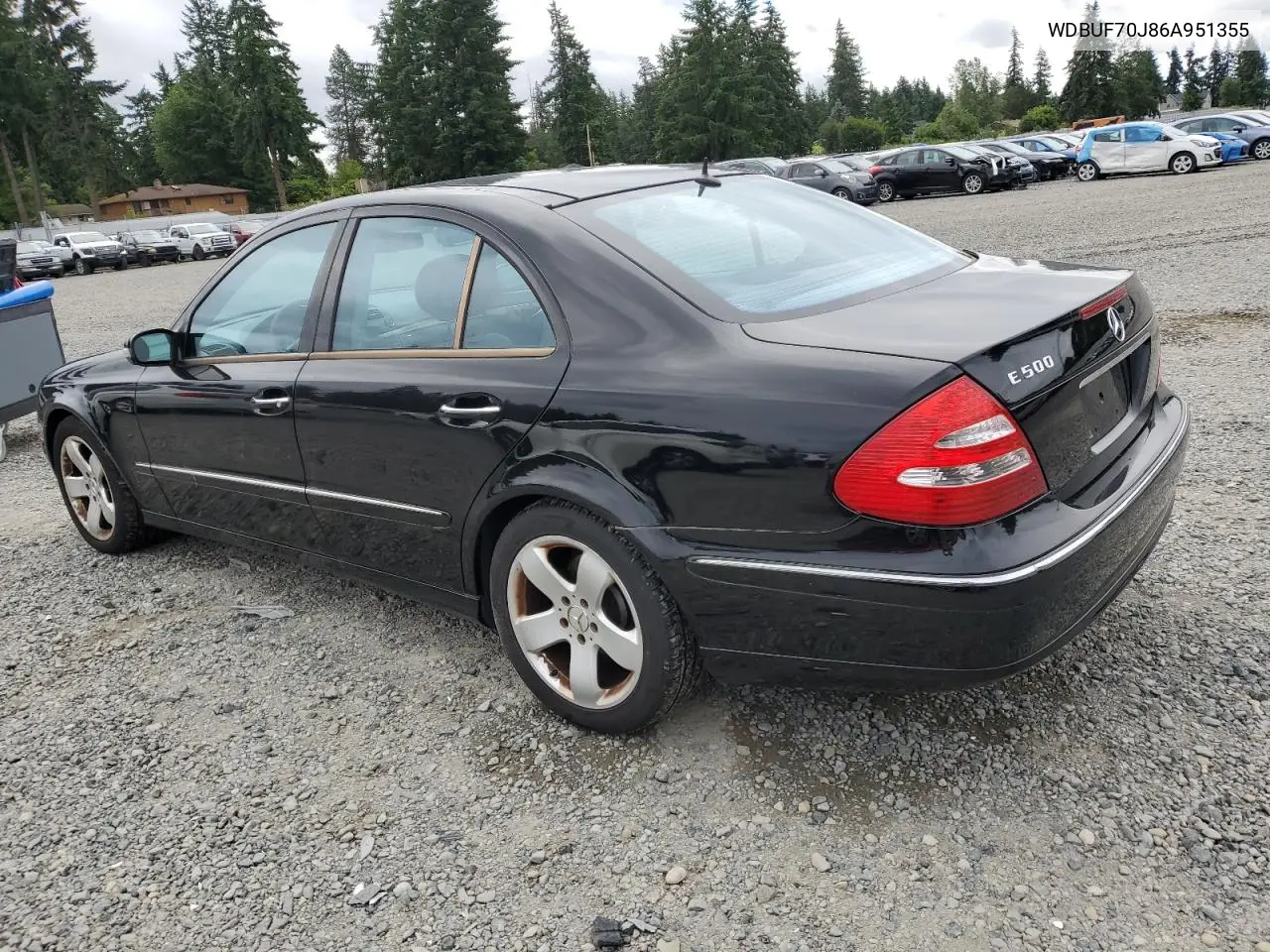 2006 Mercedes-Benz E 500 VIN: WDBUF70J86A951355 Lot: 62234355