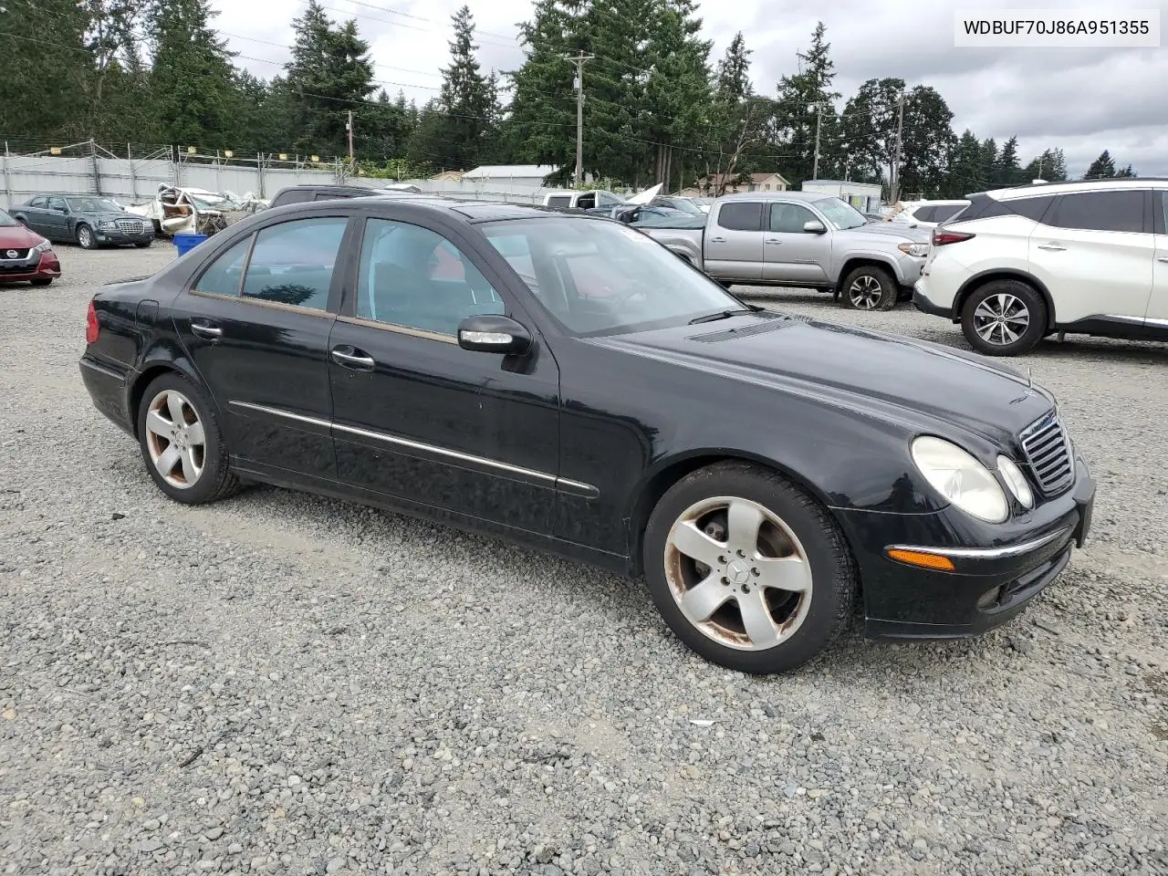 2006 Mercedes-Benz E 500 VIN: WDBUF70J86A951355 Lot: 62234355