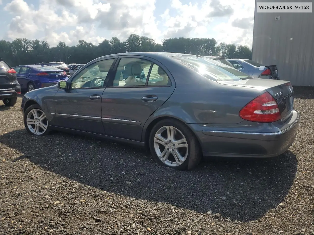 2006 Mercedes-Benz E 350 4Matic VIN: WDBUF87J66X197168 Lot: 63917405