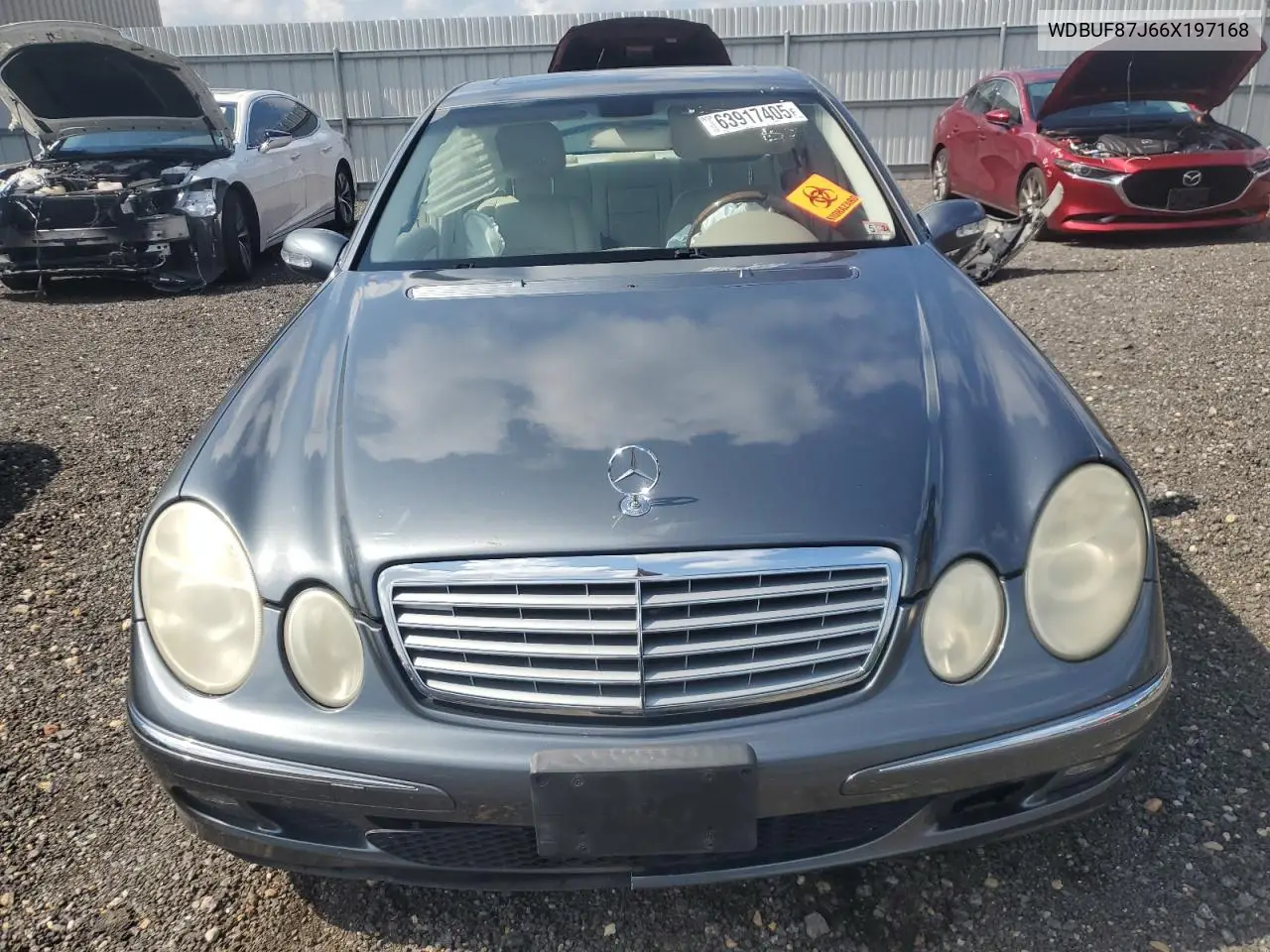 2006 Mercedes-Benz E 350 4Matic VIN: WDBUF87J66X197168 Lot: 63917405