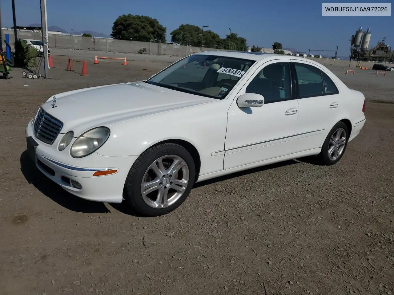 2006 Mercedes-Benz E 350 VIN: WDBUF56J16A972026 Lot: 64060805
