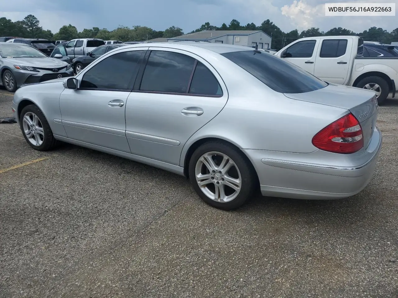 2006 Mercedes-Benz E 350 VIN: WDBUF56J16A922663 Lot: 64240365