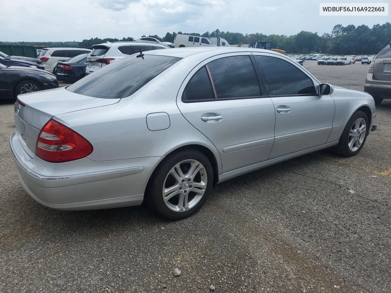 2006 Mercedes-Benz E 350 VIN: WDBUF56J16A922663 Lot: 64240365