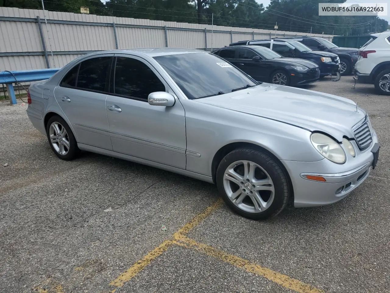 2006 Mercedes-Benz E 350 VIN: WDBUF56J16A922663 Lot: 64240365