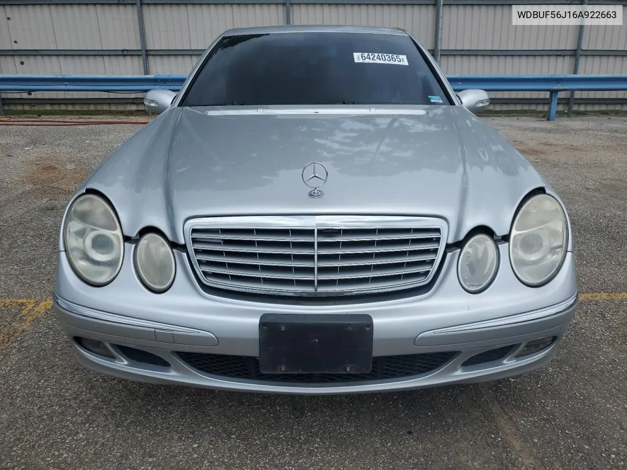 2006 Mercedes-Benz E 350 VIN: WDBUF56J16A922663 Lot: 64240365