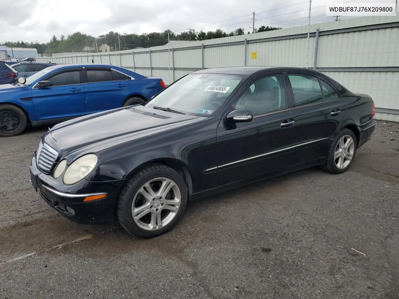 2006 Mercedes-Benz E 350 4Matic VIN: WDBUF87J76X209800 Lot: 64654655