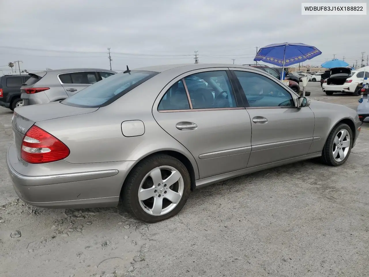 2006 Mercedes-Benz E 500 4Matic VIN: WDBUF83J16X188822 Lot: 65239725