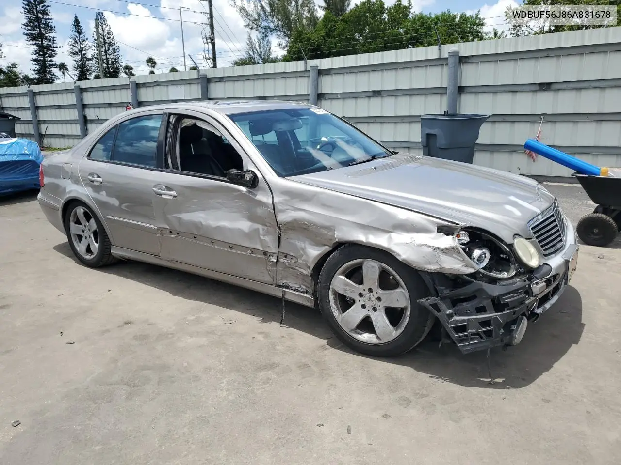 2006 Mercedes-Benz E 350 VIN: WDBUF56J86A831678 Lot: 65515415