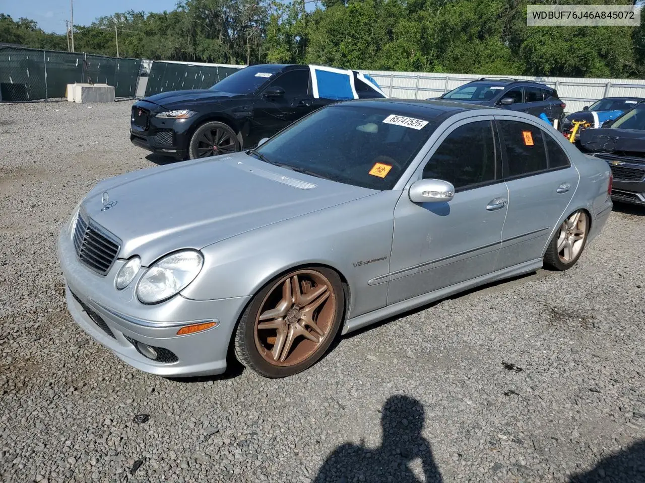 2006 Mercedes-Benz E 55 Amg VIN: WDBUF76J46A845072 Lot: 65747525