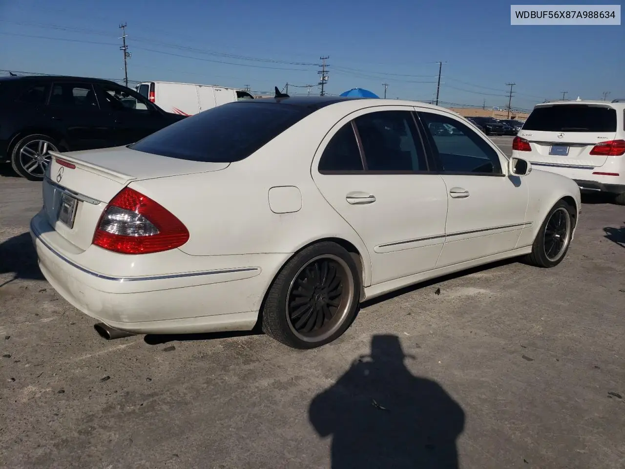 2007 Mercedes-Benz E 350 VIN: WDBUF56X87A988634 Lot: 52616955