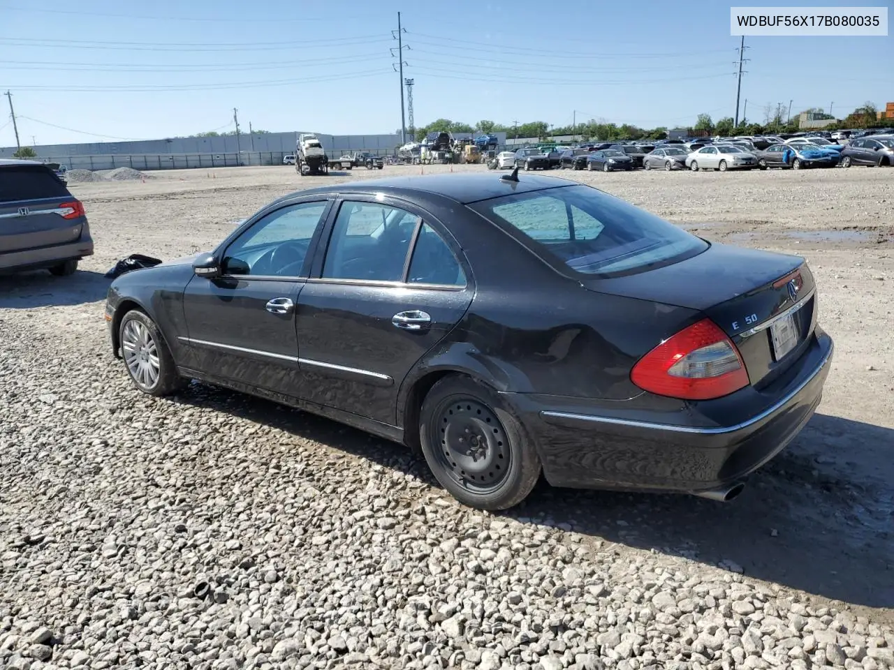 2007 Mercedes-Benz E 350 VIN: WDBUF56X17B080035 Lot: 56464885