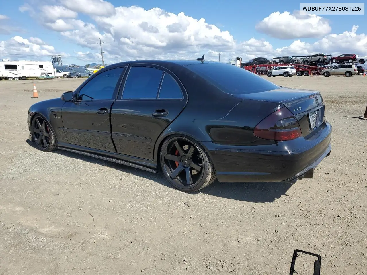 2007 Mercedes-Benz E 63 Amg VIN: WDBUF77X27B031226 Lot: 56991495