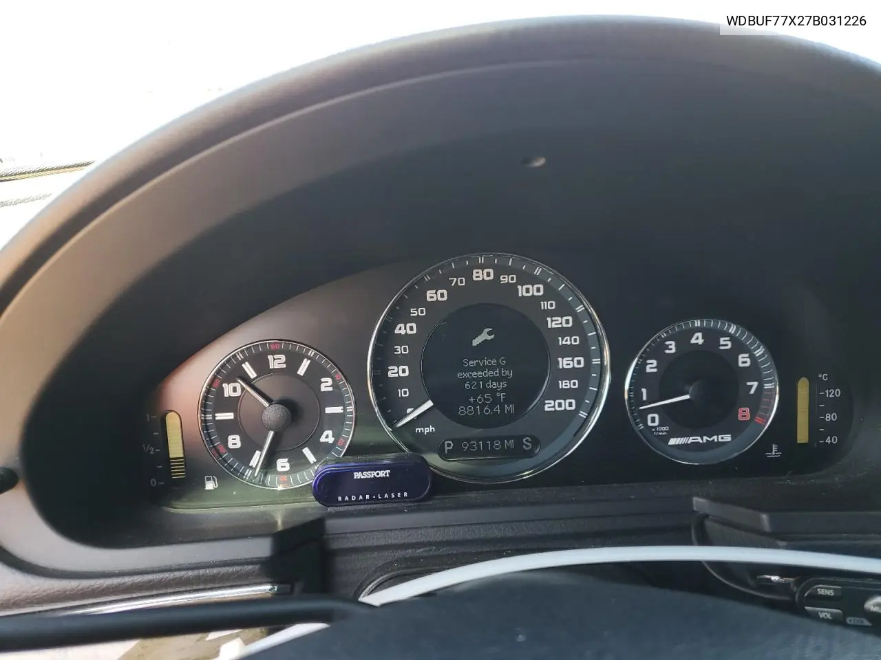 2007 Mercedes-Benz E 63 Amg VIN: WDBUF77X27B031226 Lot: 56991495