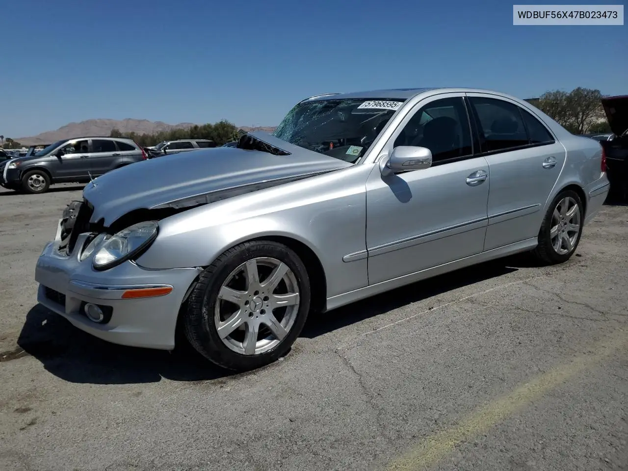 2007 Mercedes-Benz E 350 VIN: WDBUF56X47B023473 Lot: 57968595
